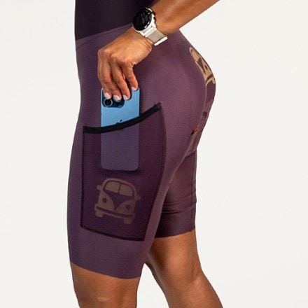 Ostroy High Waisted Cycling Bib Shorts - Women's 4