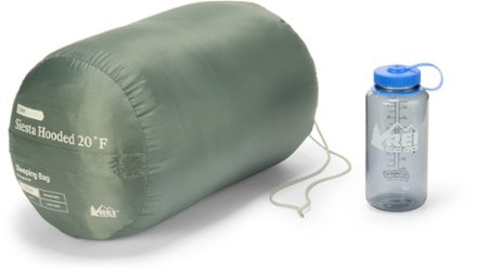 REI Co-op Siesta Hooded 20 Sleeping Bag Stuff sack (32 fl. oz. bottle not included)