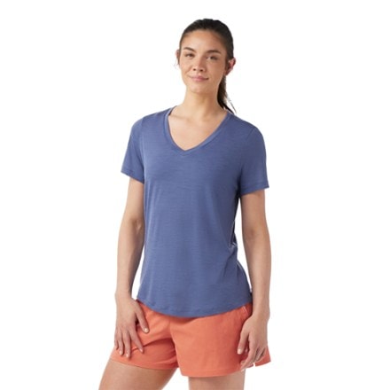 Smartwool Active Ultralite V-Neck T-Shirt - Women's 1