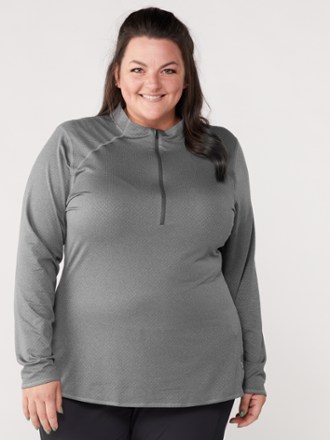 GapFit Studio Rib Quarter-Zip Top