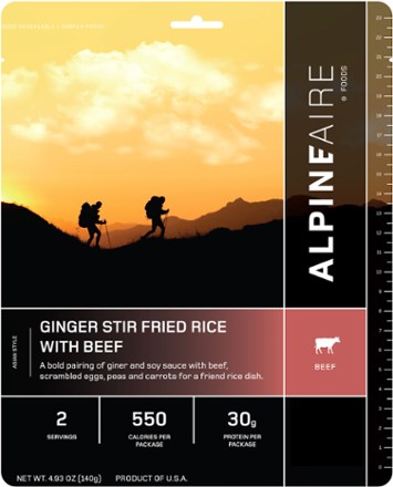 AlpineAire Foods Ginger Stir Fried Rice with Beef - 2 Servings 0