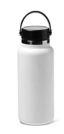 Hydro Flask Wide-Mouth Vacuum Water Bottle - 32 fl. oz. Back view (White)