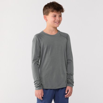 Merino Midweight Base Layer Crew Top - Kids'