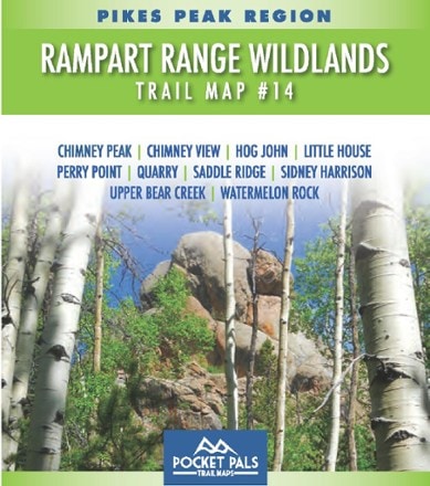 Pocket Pals Trail Maps Pikes Peak Region: Rampart Range Wildlands Trail Map #14 0