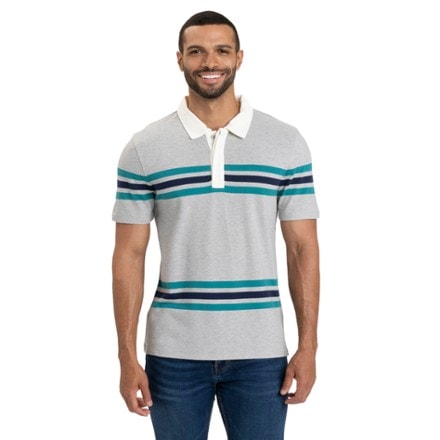 Threads 4 Thought Ashby Pique Striped Polo Shirt - Men's 0