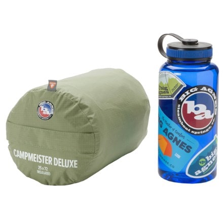 Big Agnes Campmeister Deluxe Sleeping Pad Water bottle not included