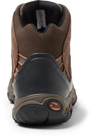 Oboz Bridger Mid Waterproof Hiking Boots - Men's Back view (Sudan)