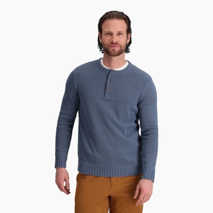 Royal Robbins Headlands Hemp Button Crew Sweater - Men's 1