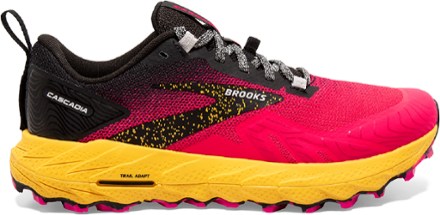 Brooks Cascadia Women's Trail Running Shoes Black Pink Size 10 B (Medium)  Used