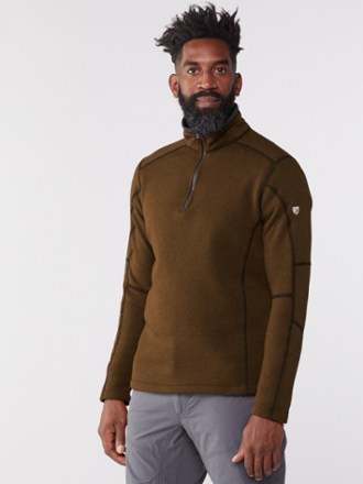 Men's Lakewashed Double-Knit Quarter-Zip Pullover