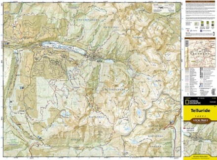 National Geographic Telluride Local Trails Map & Guide 2