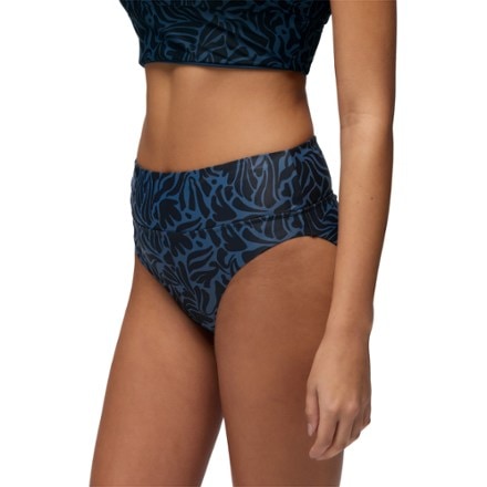 prAna Summer Wave High-Rise Swimsuit Bottoms - Women's BLACK SEAWEED (Top not included)