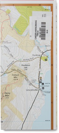 Map Adventures Camden Hills Hiking and Biking Waterproof Trail Map - 3rd Edition 1