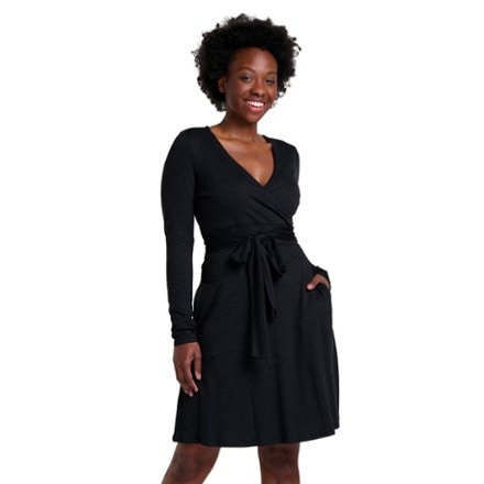 Toad&Co Cue Wrap Long-Sleeve Dress 0