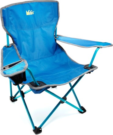 teal folding chair