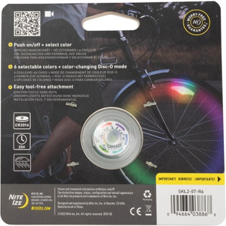 Nite Ize SpokeLit LED Wheel Light with Disc-O Select 5