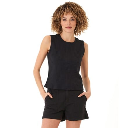 Threads 4 Thought Emilia Rib Crew High-Neck Tank Top - Women's 0