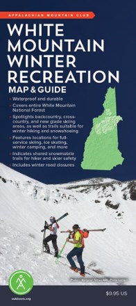 AMC White Mountain Winter Recreation Map & Guide 0