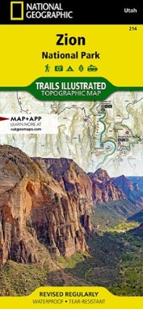 National Geographic Zion National Park Map 0