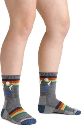 Darn Tough Sunset Ridge Micro Crew Lightweight Hiking Socks - Kids' 1