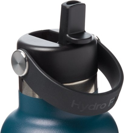 Hydro Flask Standard-Mouth Vacuum Water Bottle with Flex Straw Cap - 24 fl. oz. Interior (Indigo)