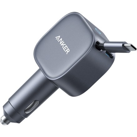 Anker Car Charger (75W, USB-C Port, Built-In Retractable USB-C Cable) 0