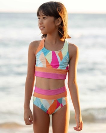 Nani Swimwear Mini Cut Back Crop Swimsuit Set - Girls' 2