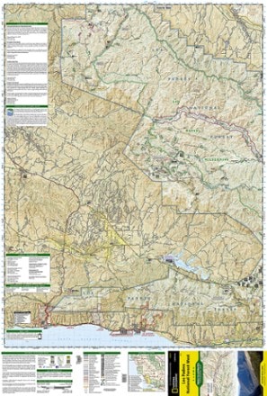 National Geographic Los Padres National Forest West Map 1