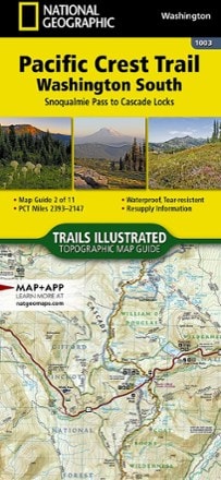 National Geographic Pacific Crest Trail Topographic Map Guide: Washington South 0