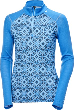 Helly Hansen LIFA Merino Midweight 2-In-1 Graphic Half-Zip Base Layer Top - Women's 0