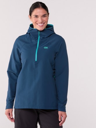 Outdoor Research Freewheel Half-Zip Bike Hoodie - Women's 1