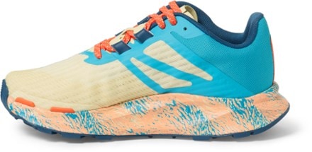 The North Face VECTIV Eminus Trail-Running Shoes - Women's Left view (Tropical Peach/Pear Sorbet)