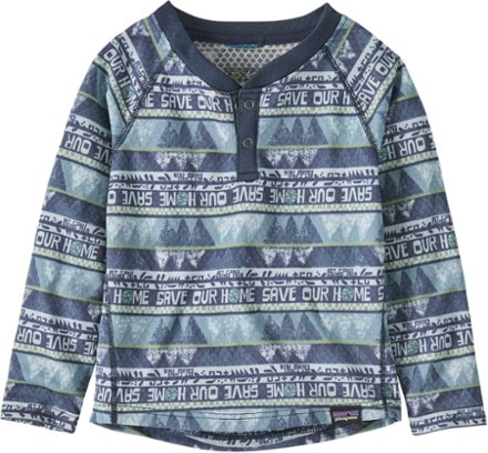 Patagonia Baby Capilene Midweight Henley Base Layer Top - Infants' 0