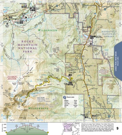 National Geographic Rocky Mountain National Park Day Hikes Topographic Map Guide 2