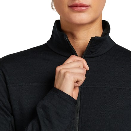 Icebreaker Merino Blend 300 RealFleece Descender Long-Sleeve Zip Base Layer Top - Women's 4