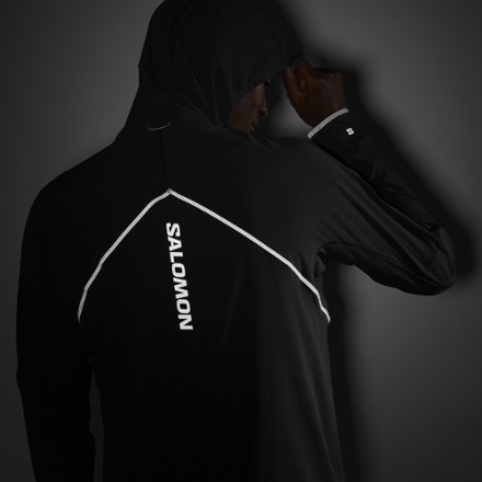 Salomon Sense Aero Hybrid Half-Zip Hoodie - Men's Reflective decal