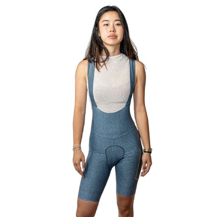 Ostroy Denim Cycling Bib Shorts - Women's 6