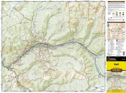 National Geographic Vail Local Trails Map & Guide 2