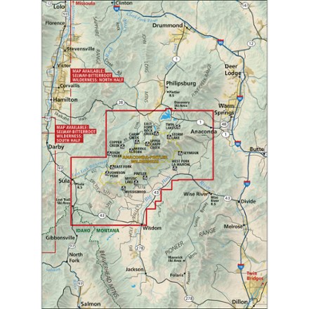 Cairn Cartographics Anaconda-Pintler Wilderness Map - 3rd Edition 1