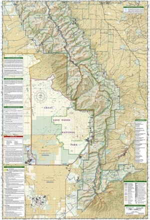 National Geographic Sangre De Cristo Mountains Trail Map 1