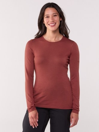 Icebreaker Merino 200 Oasis Long-Sleeve Crewe Thermal Top - Women's 1