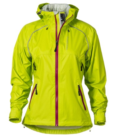 Waterproof cycling outlet jacket women