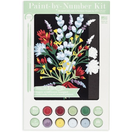 Elle Cree Oregon Wildflower Bouquet Paint-by-Number Kit 1