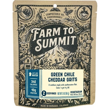 Farm to Summit Green Chile Cheddar Grits - 2 Servings 0