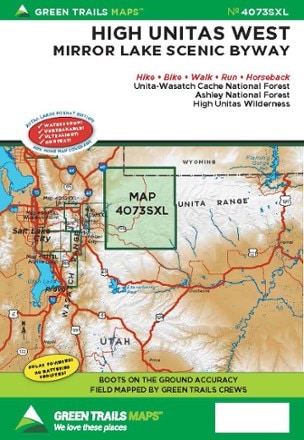 Green Trails Map 4073SXL - High Unitas West, Mirror Lake Scenic Byway 0