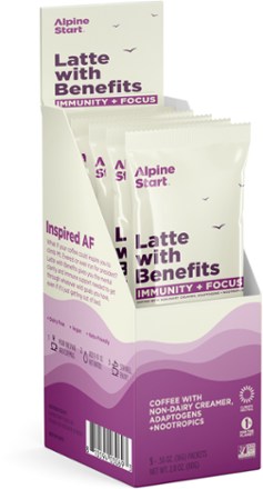 Alpine Start Instant Latte with Benefits - Package of 5 0