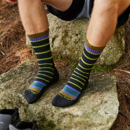 Darn Tough Via Ferrata Micro Crew Midweight Hiking Socks - Men's 1