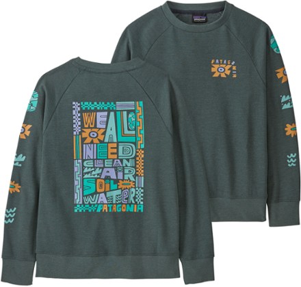 Kids Fuzzy Mountain Graphic Sweater (Girls + Boys)