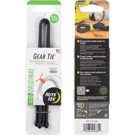 Nite Ize Gear Tie 12" - Package of 2 1