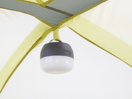 The North Face Wawona 6 Tent Light (not included) hung on gear loop (Agave Green/Asphalt Grey)